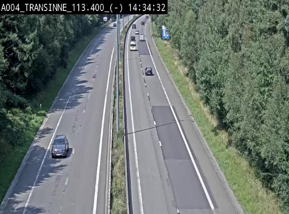 Caméra trafic E411 (A4) - Transinne direction Namur - BK 113.425