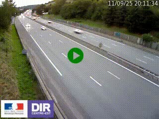 Webcam routière à Saint-Etienne-Terrenoire sur la RN88 avant la jonction entre l'A72 et le Boulevard Périphérique de Saint-Etienne