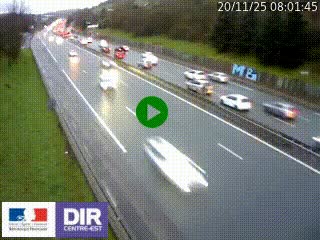 Webcam routière à Saint-Etienne-Terrenoire sur la RN88 avant la jonction entre l'A72 et le Boulevard Périphérique de Saint-Etienne