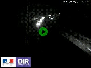 Caméra autoroute sur A6 - Valvert, près de Lyon, en direction de Paris, à hauteur de la sortie 36 Porte du Valvert