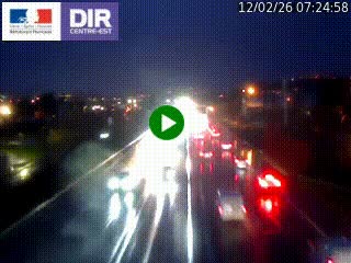 Caméra autoroute à Saint-Etienne (Les Littes) à hauteur du Ikea Saint-Etienne sur l'A72 en direction de Roanne