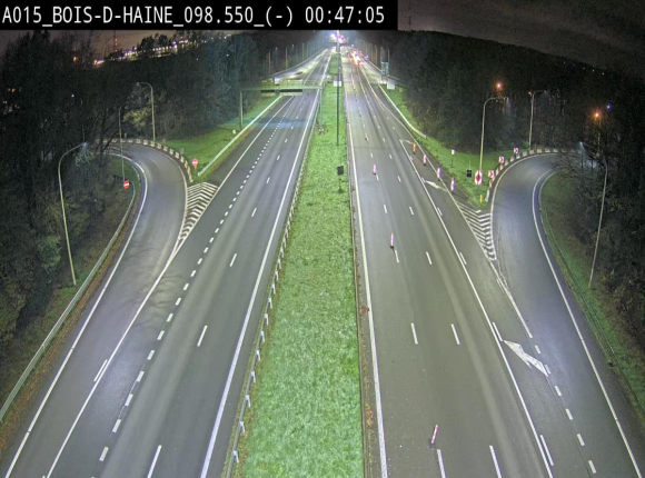 Webcam autoroute Belgique - Bois d'Haine - E42 - BK 98.6