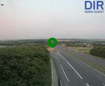 Webcam au début de l'A84 sur le périphérique Ouest de Caen (N814) à hauteur de la sortie 9, Porte de Bretagne
