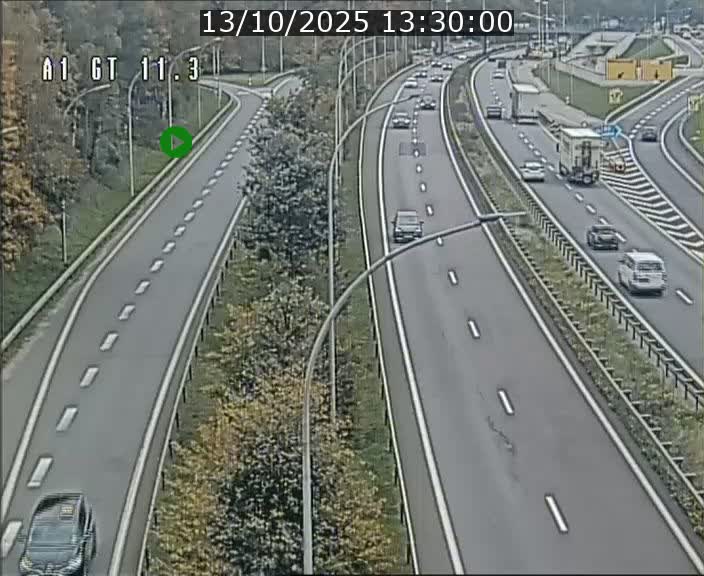 Traffic live webcam Luxembourg Senningerberg - A1 direction Allemagne - BK 11.3