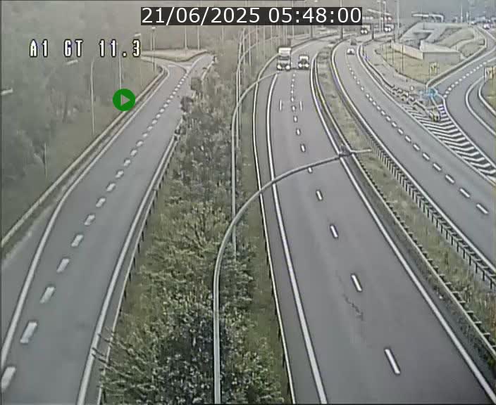 Traffic live webcam Luxembourg Senningerberg - A1 direction Allemagne - BK 11.3