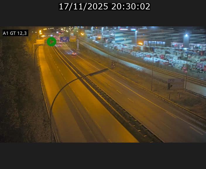 Traffic live webcam Luxembourg Senningerberg - A1 direction Allemagne - BK 12.3