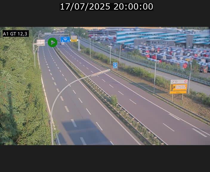 Traffic live webcam Luxembourg Senningerberg - A1 direction Allemagne - BK 12.3