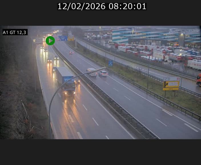 Traffic live webcam Luxembourg Senningerberg - A1 direction Allemagne - BK 12.3