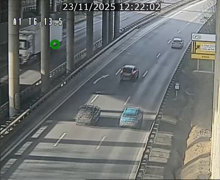 Traffic live webcam Luxembourg Senningen - A1 direction Luxembourg - BK 13.5