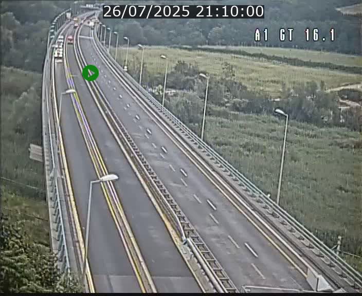 Traffic live webcam Luxembourg Niederanven - A1 direction Allemagne - BK 16.1