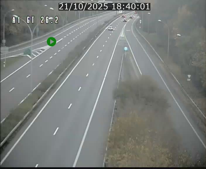 Traffic live webcam Luxembourg Grevenmacher - A1 direction Allemagne - BK 26.2