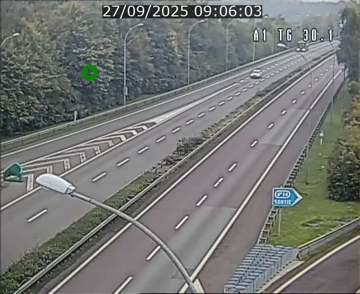 Traffic live webcam Luxembourg Grevenmacher - A1 direction Luxembourg - BK 30.1