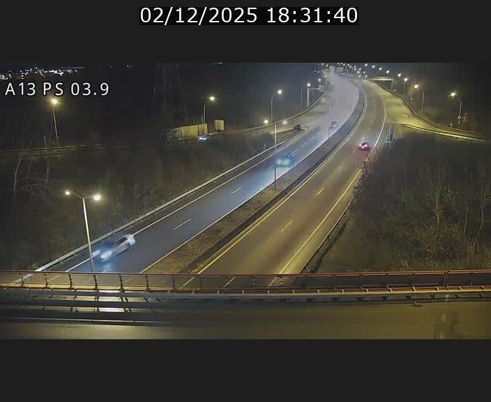 Traffic live webcam Luxembourg Differdange - A13 direction Esch-sur-Alzette - BK 3.9