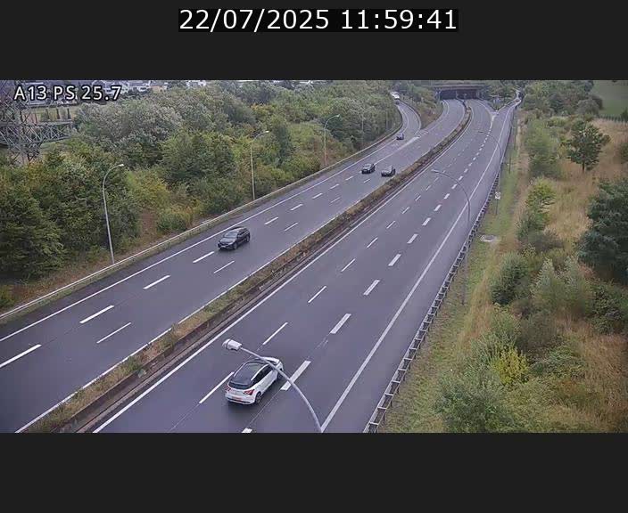 Traffic live webcam Luxembourg Frisange - A13 direction Allemagne - BK 26