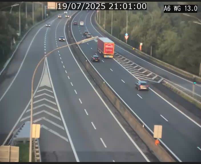 Traffic live webcam Luxembourg Mamer - A6 - BK 13 - direction Luxembourg/France/Allemagne