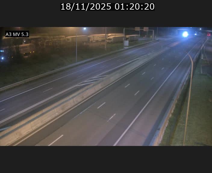 Webcam à l'Aire de Berchem au Luxembourg sur l'A3. Vue orientée vers la France