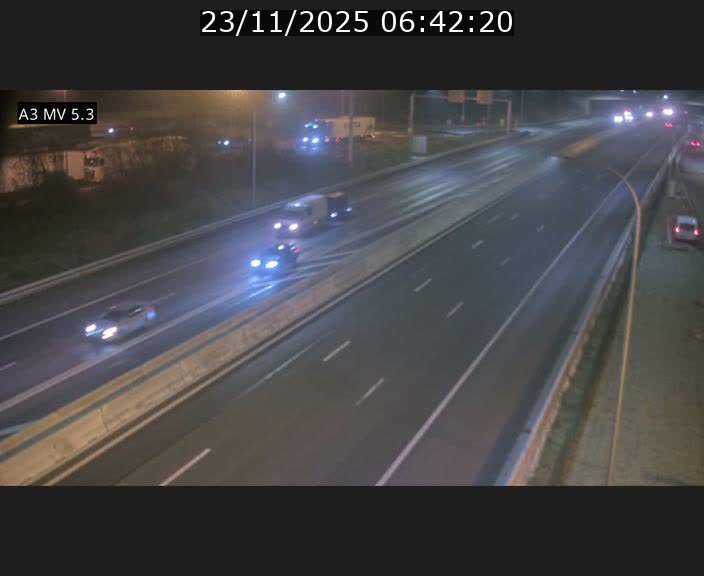 Webcam à l'Aire de Berchem au Luxembourg sur l'A3. Vue orientée vers la France