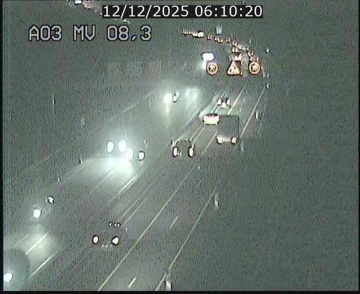 Webcam Autoroute après la Croix de Bettembourg en direction de Luxembourg sur l'A3