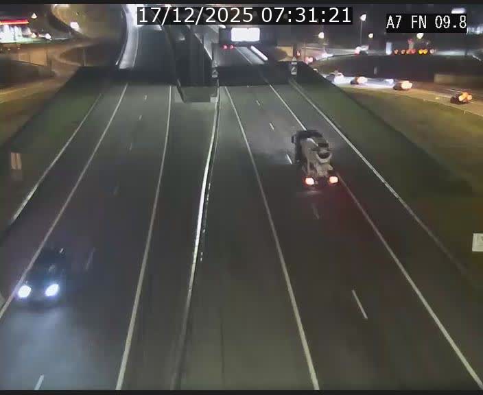 Caméra trafic Luxembourg - A7, Tunnel Gousselerbierg, sortie sud, direction rond-point Lorentzweiler (BK 9.9)