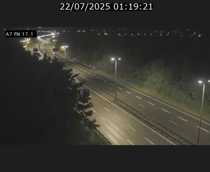 Caméra trafic Luxembourg - A7, Merscherbierg direction Mersch