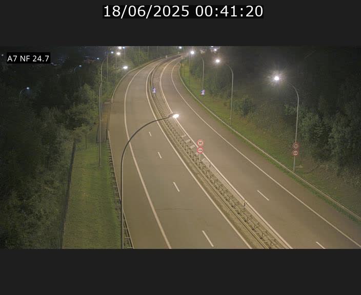 Caméra trafic Luxembourg - A7, Schieren direction Mersch