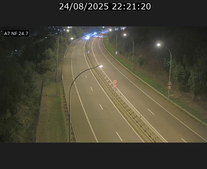 Caméra trafic Luxembourg - A7, Schieren direction Mersch