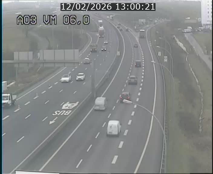 Traffic live webcam Luxembourg Aire de Berchem - A3 - BK 6 - direction France