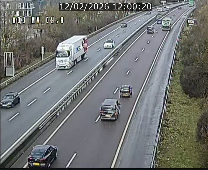 Webcam Autoroute à la Croix de Bettembourg - A3 - BK 9.9 - direction Luxembourg-Ville