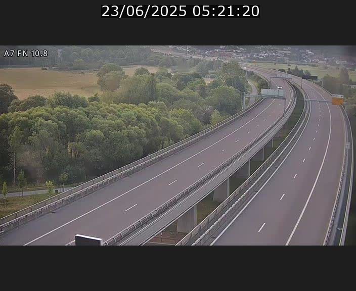 Caméra trafic Luxembourg - A7, Tunnel Gousselerbierg, sortie sud, direction rond-point Lorentzweiler (BK 10.8)