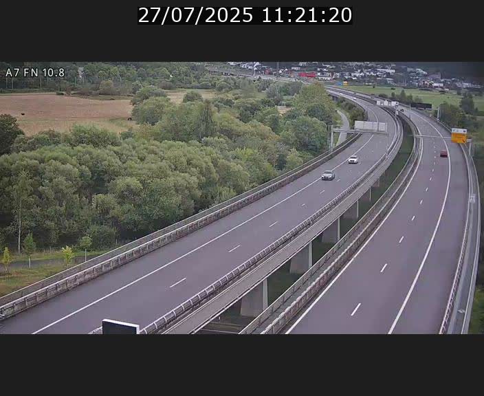 Caméra trafic Luxembourg - A7, Tunnel Gousselerbierg, sortie sud, direction rond-point Lorentzweiler (BK 10.8)