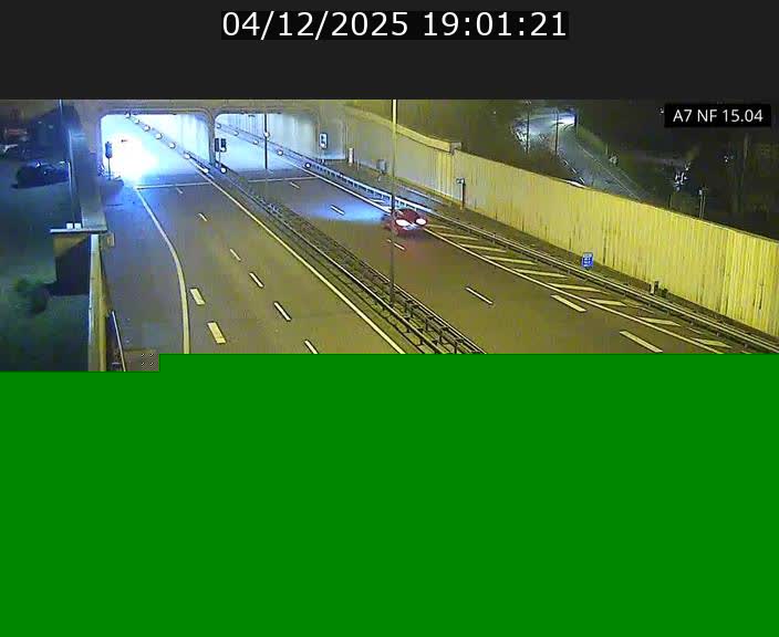 Caméra trafic Luxembourg - A7, Tunnel Mersch, entrée sud, direction Ettelbruck