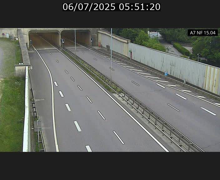 Caméra trafic Luxembourg - A7, Tunnel Mersch, entrée sud, direction Ettelbruck