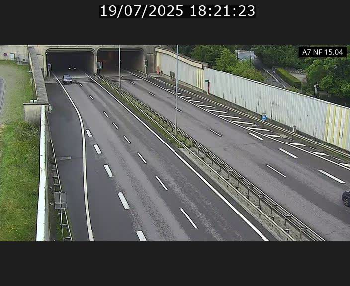 Caméra trafic Luxembourg - A7, Tunnel Mersch, entrée sud, direction Ettelbruck