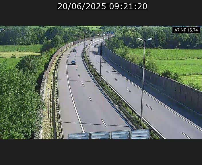 Caméra trafic Luxembourg - A7, Tunnel Mersch, entrée nord, direction Lorentzweiler