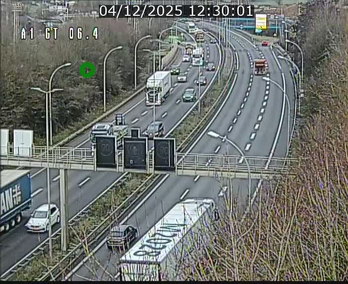 Traffic live webcam Luxembourg Hamm - A1 direction Sandweiler - BK 6.4
