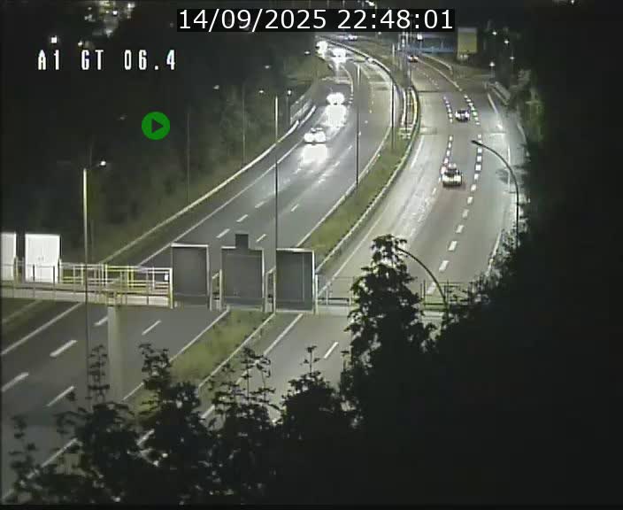 Traffic live webcam Luxembourg Hamm - A1 direction Sandweiler - BK 6.4