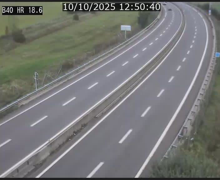 Webcam sur la route de liaison entre Micheville et Esch-Belval à la frontière entre le Luxembourg et la France. Vue orientée vers la Lorraine.