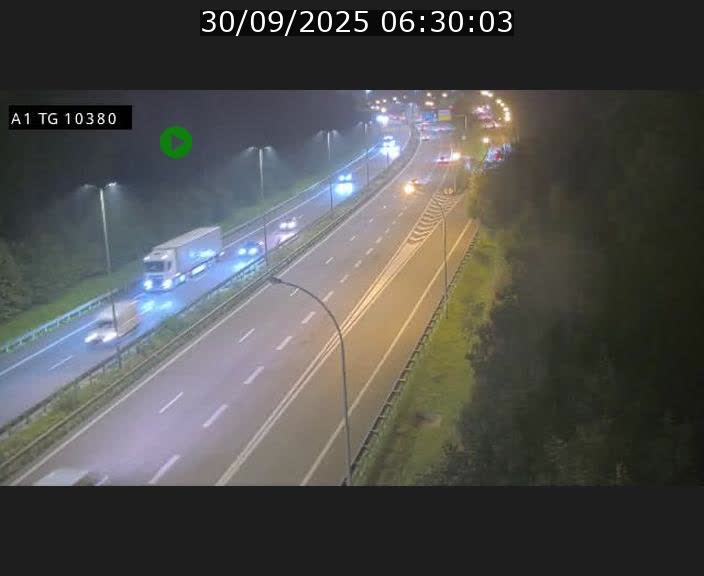 Traffic live webcam Luxembourg Senningerberg - A1 direction Luxembourg Kirchberg - BK 10.3