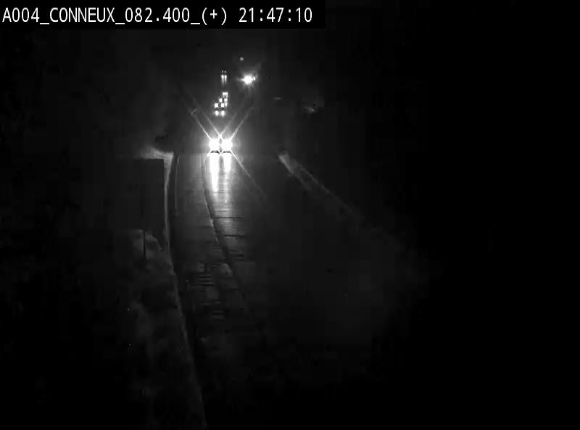 Webcam à hauteur de Conneux sur l'E411 en direction du sud de la Belgique