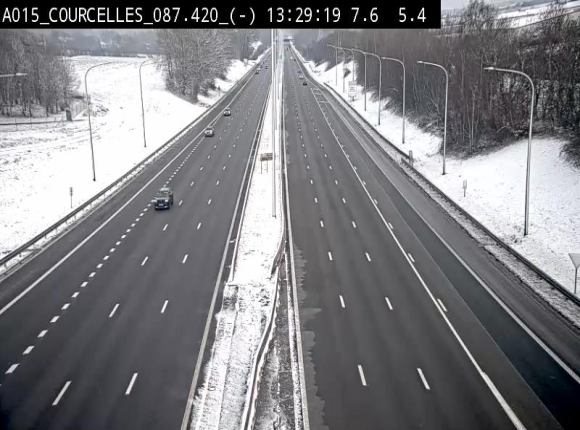 Webcam autoroute Belgique - Viesville - E42 direction Mons - BK 84.35
