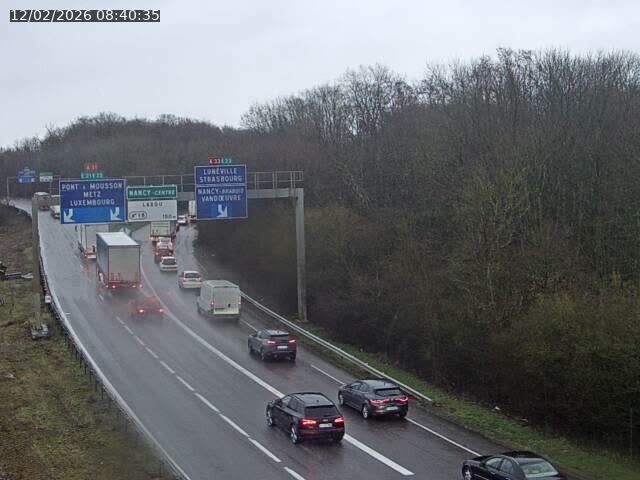 Caméra autoroute France - Biffurcation A31/A33, Laxou direction Nancy