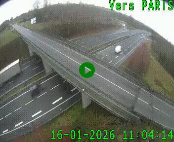 Clone of Caméra routière sur l'autoroute A20 au nord de Limoges, à la jonction avec la N520. Vue orientée vers Paris