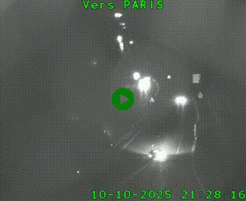 Caméra routière sur l'autoroute A20 à Bessines-sur-Gartempe. Vue orientée vers Paris