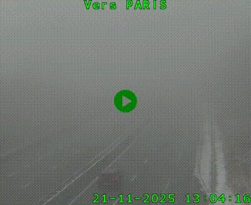 Caméra routière sur l'autoroute A20 à Bessines-sur-Gartempe. Vue orientée vers Paris