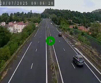 Caméra autoroute A75 à hauteur de Coudes, en direction de Clermont-Ferrand