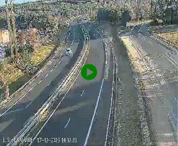 Caméra autoroute A75 à hauteur du col du rocher blanc en direction de Montpellier
