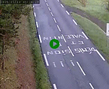 Caméra routière France - N102, au niveau du col de Montmirat à Saint-Etienne-du-Valdonnez à 1039 mètres d'altitude
