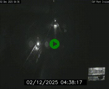 Webcam sur la N165 après le Pont de l'Iroise, à l'entrée de Brest