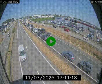 Webcam sur la N165 à hauteur de Caudan, dans le Morbihan.