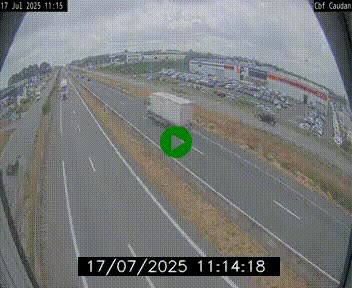 Webcam sur la N165 à hauteur de Caudan, dans le Morbihan.